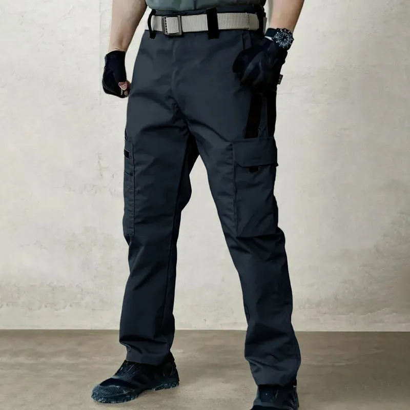 Men's durable outdoor training pants, men's multi-pocket work pants