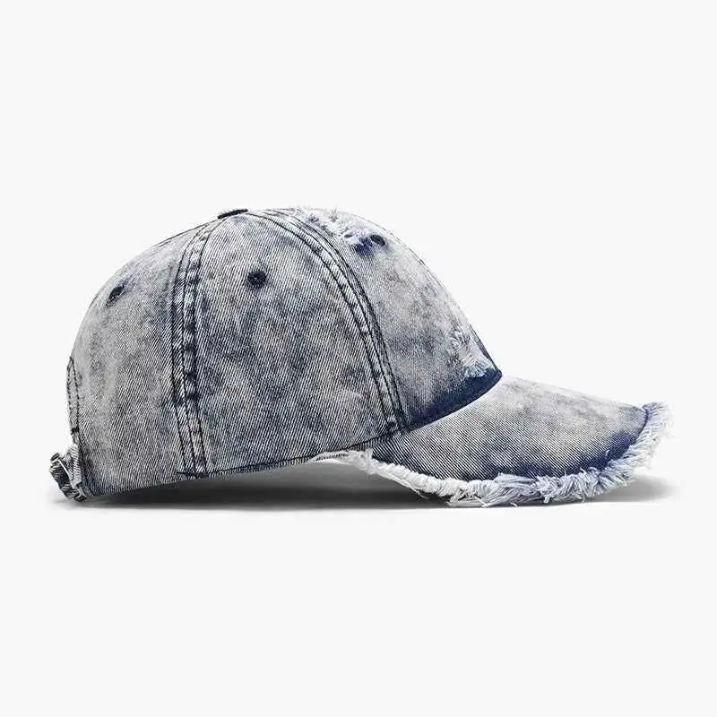 Distressed Cotton Adjustable Hat