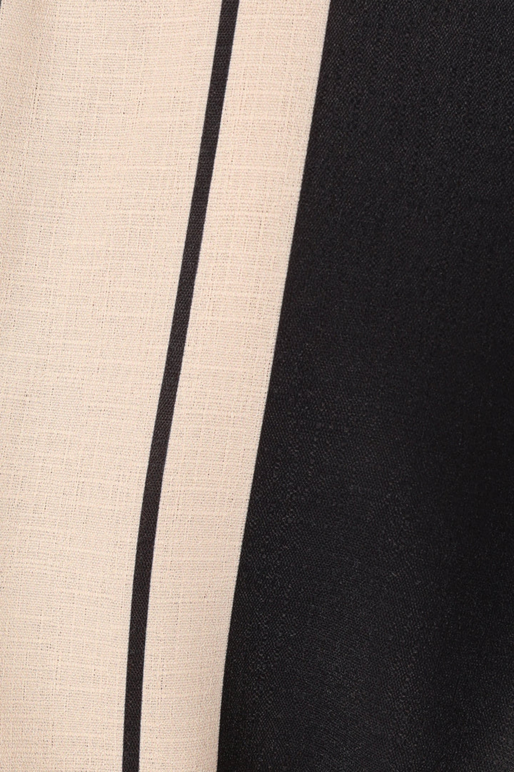 BLACK CREAM WRAP MINI DRESS