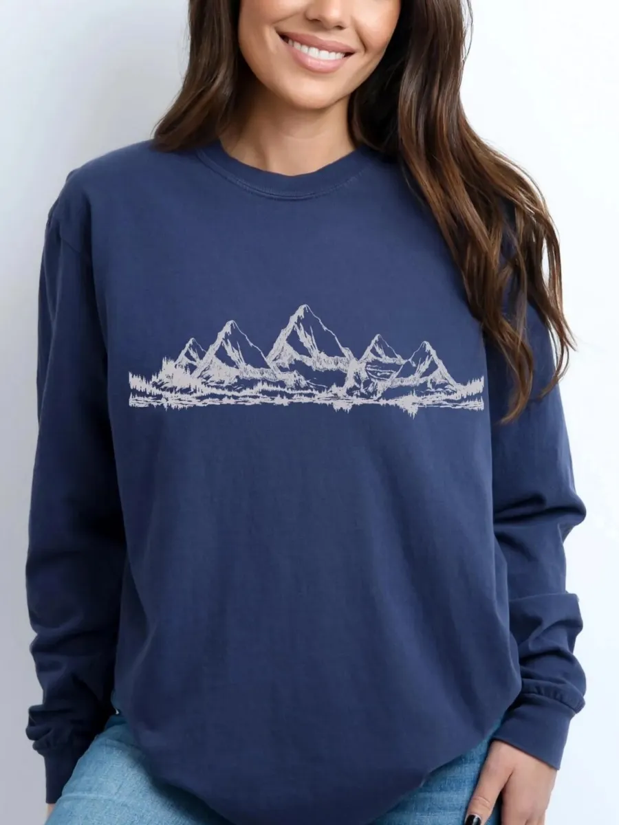 Mountain Range Landscape T-Shirt