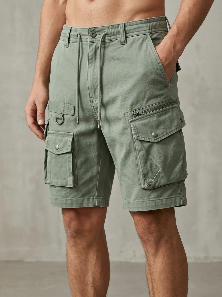 Men's Outdoor Multi Pocket Cargo Shorts for Daily Wear