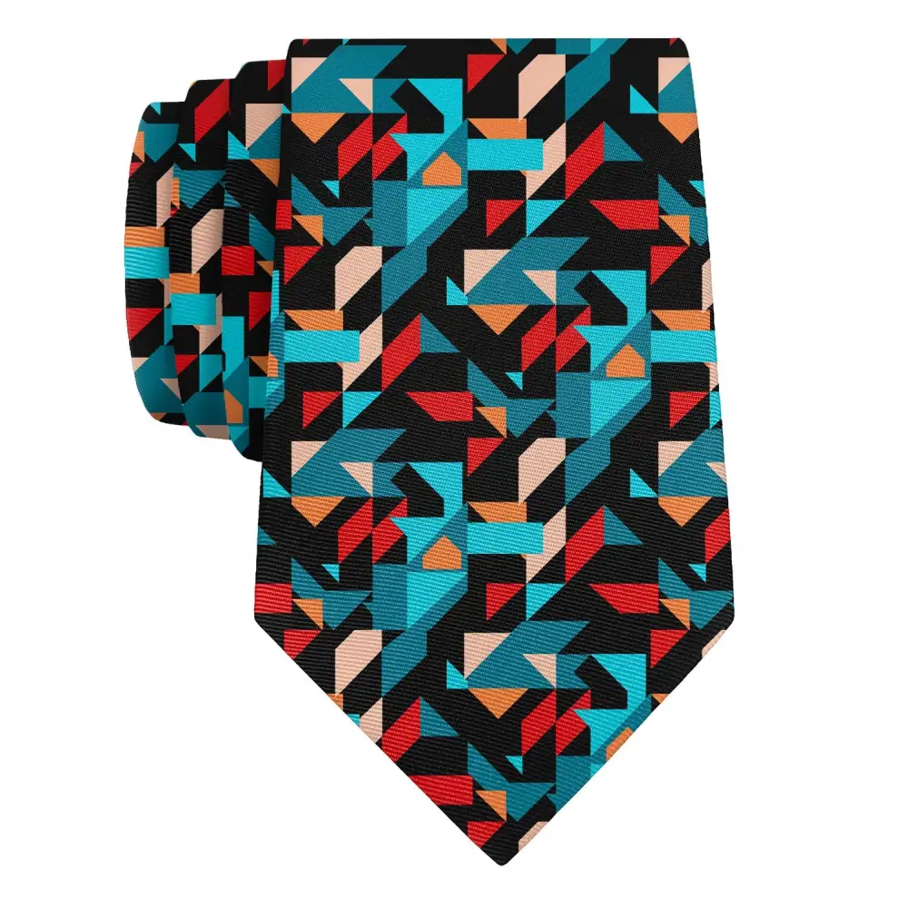 Modern Geometric Composition Necktie