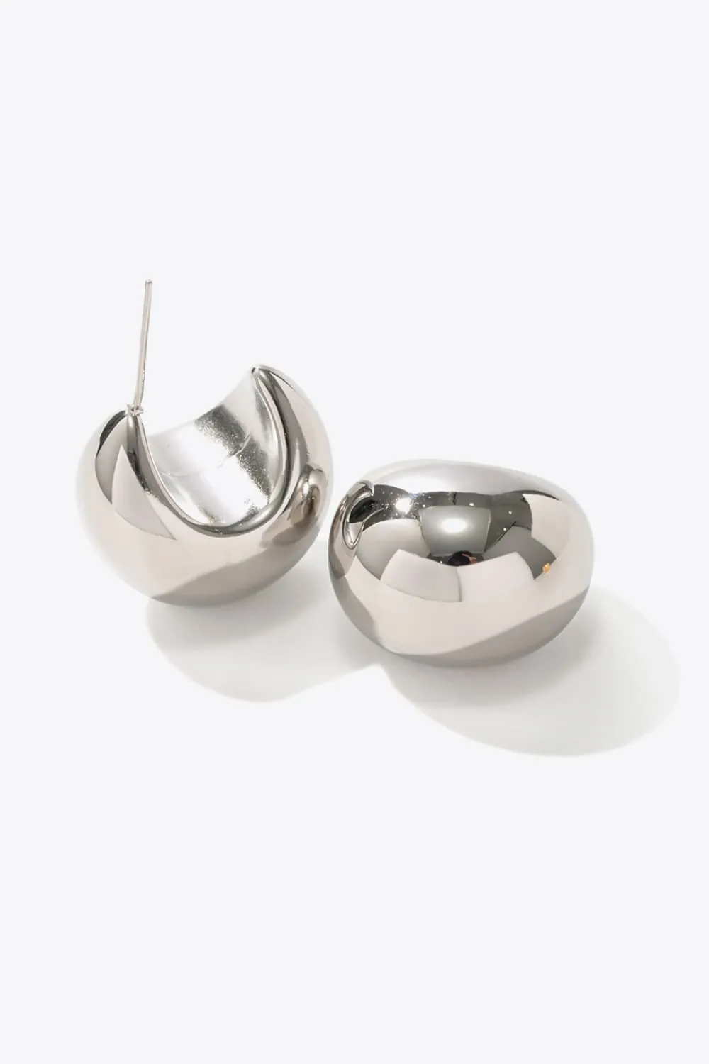 Stainless Steel C Hoop Earrings