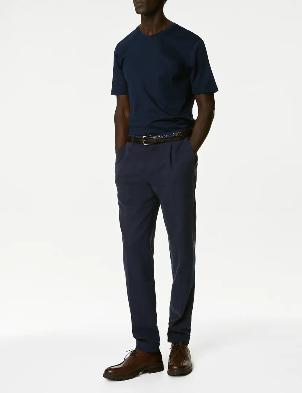 Pure Cotton V-Neck T-Shirt