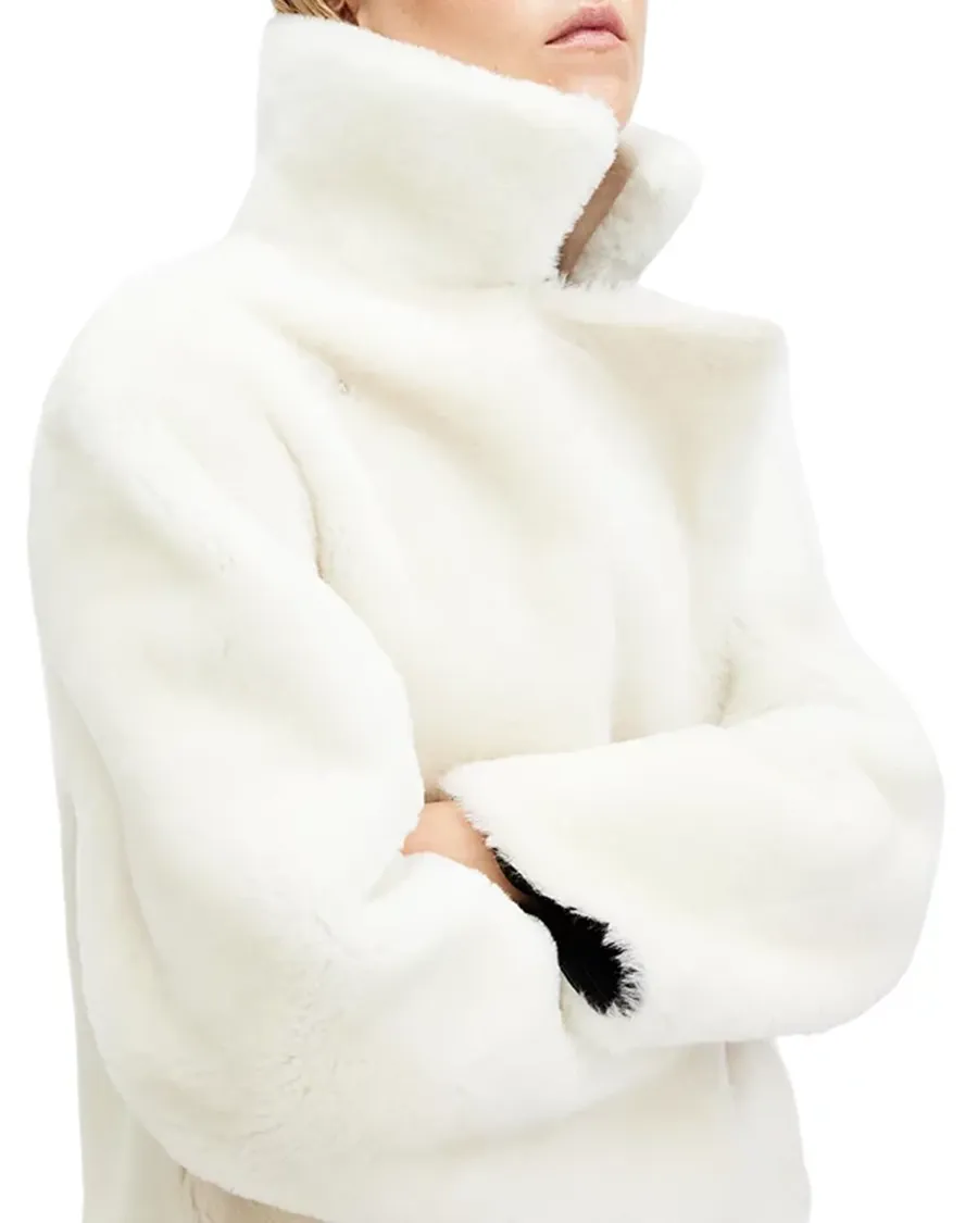 Multicolor Reversible Shearling Jacket