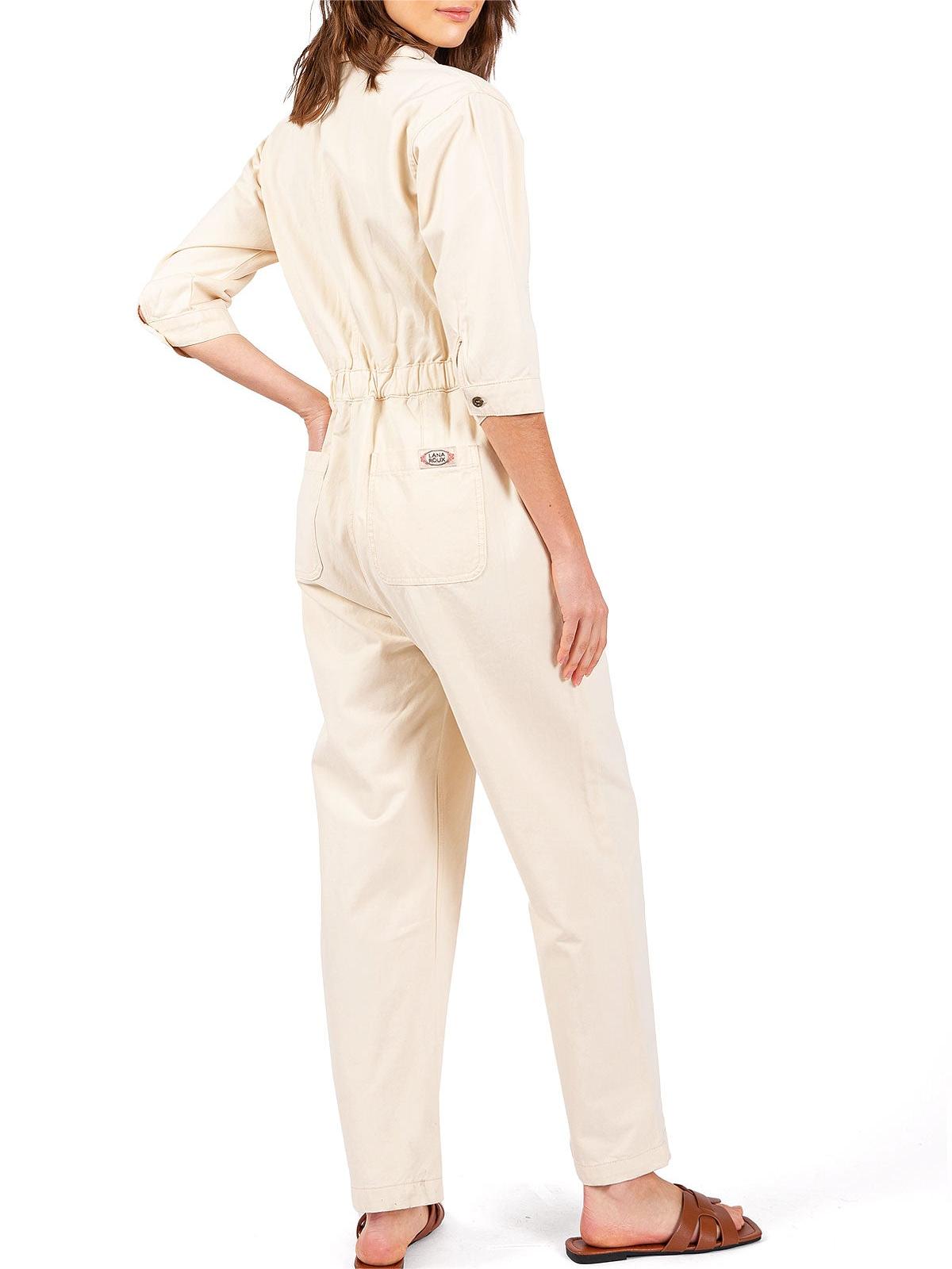 Olive Green Long - Sleeve Cargo Jumpsuit