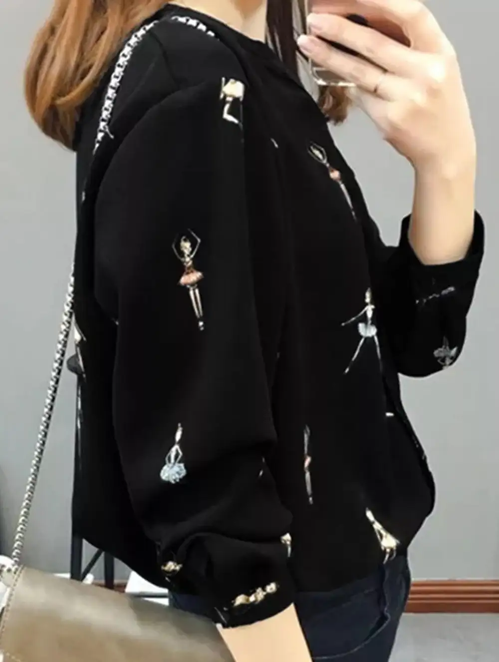 Soft Drape Character Print Shirt