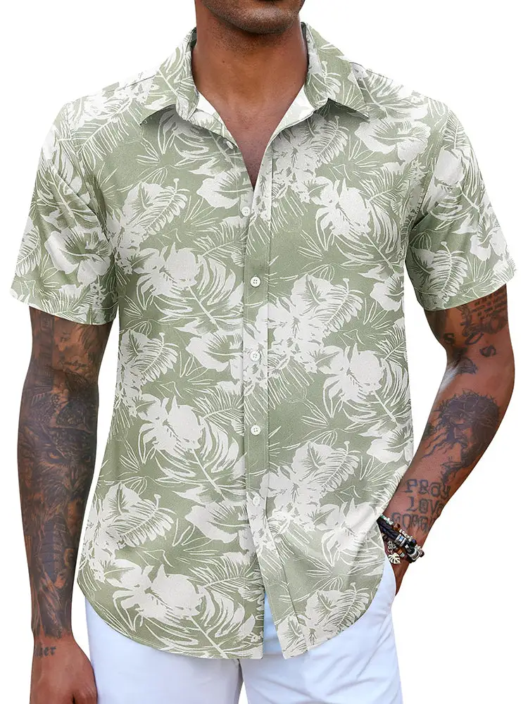 Casual Hawaiian Printed Vacation Shirt