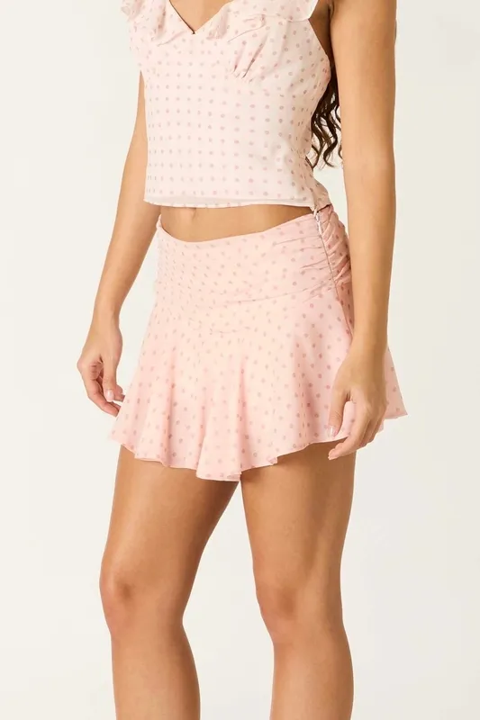 Ruffle Hem Mini Skirt