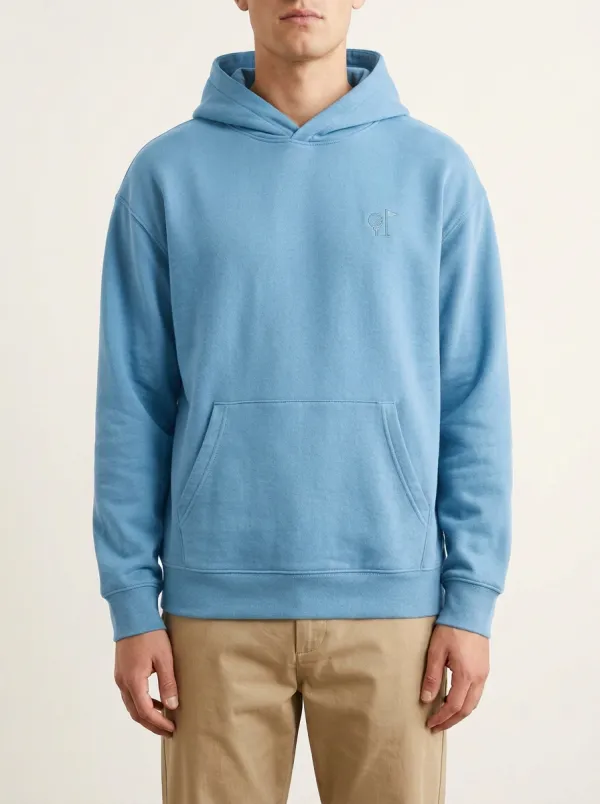 Golf-Ball Flag-Motif Embroidered Golf Casual Hoodie