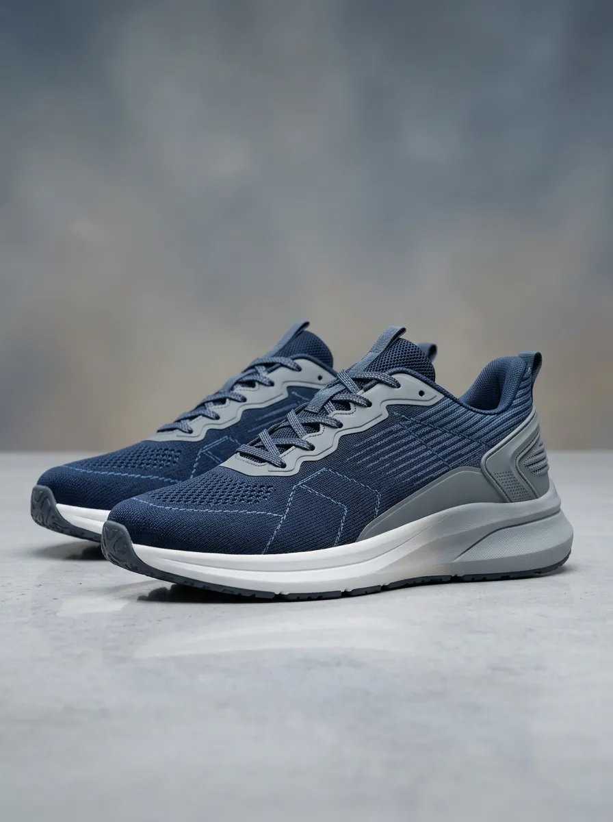 Contemporary Mesh Breathable Fit Men's Running Shoes