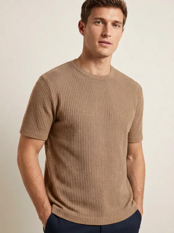 Men's Relaxed Comfort Waffle Knit T-Shirt