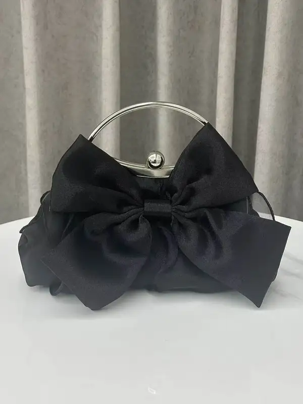 Bow Chain Lock Crossbody Bag
