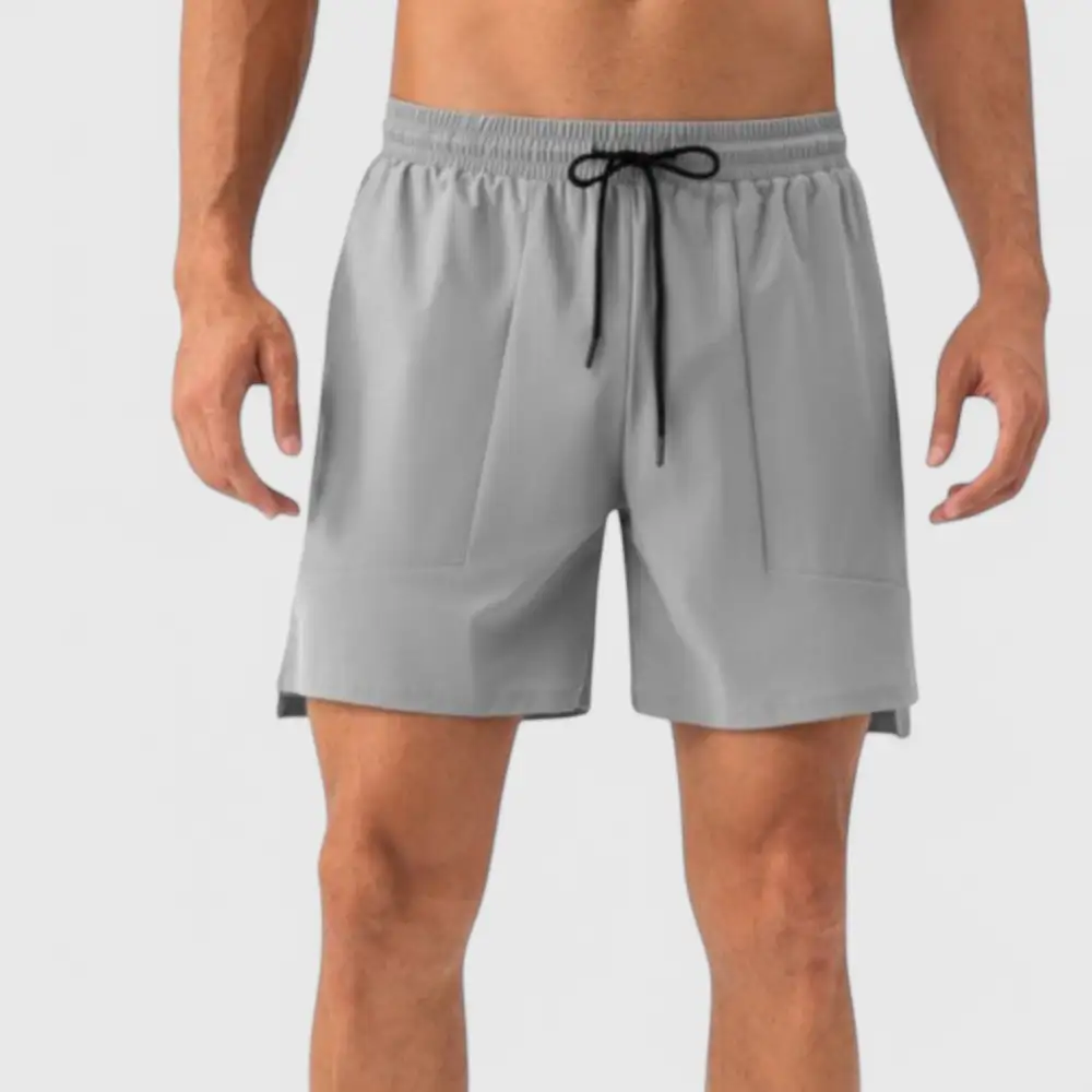 Drawstring Elastic-Waist Quick-Dry Lightweight Men's Athletic Shorts
