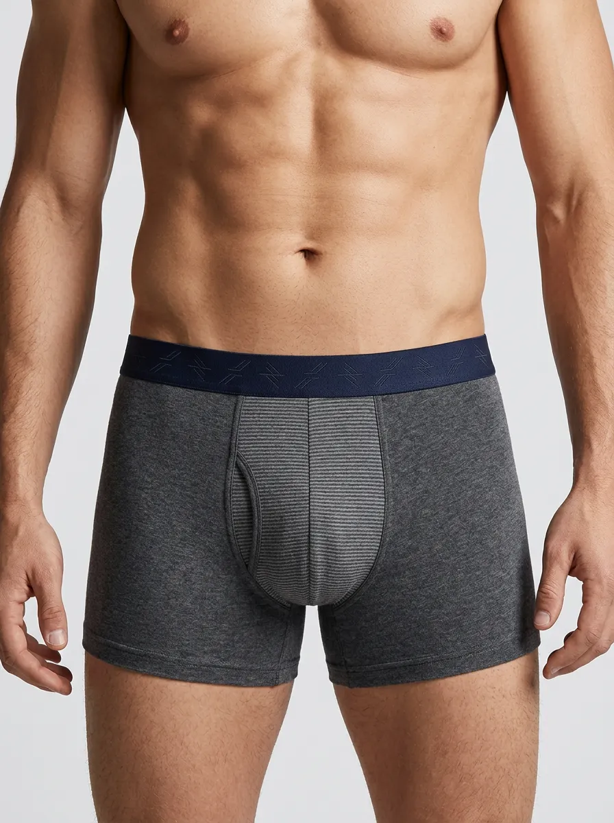Casual Comfort Striped Pouch Boxer Briefs