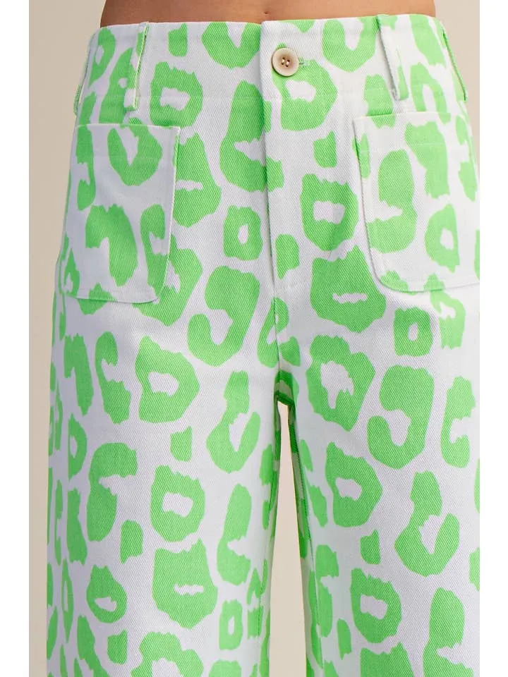 Roomy Zip Wide Leg Casual Pants