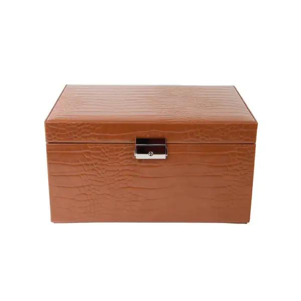 Locking Three Tray Jewelry Box