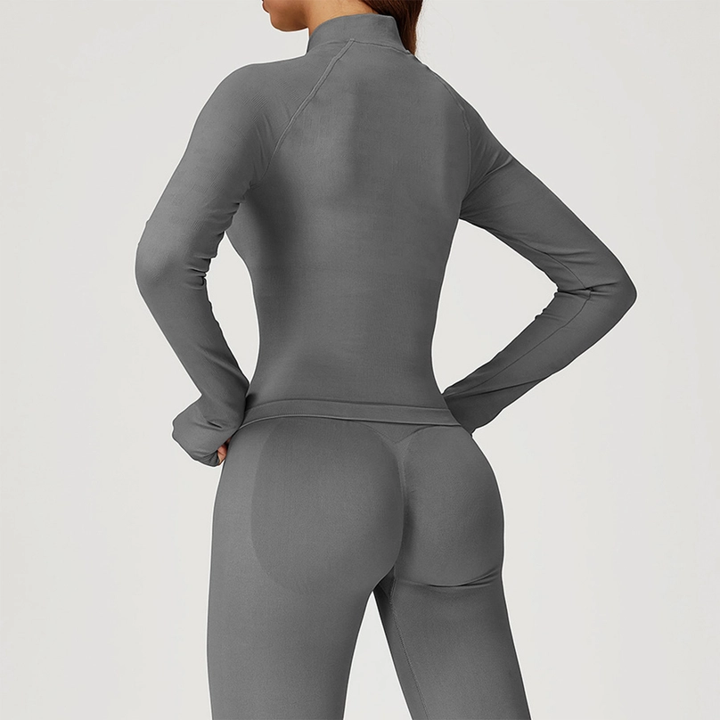 Stand Collar Zip-Up Active Jacket