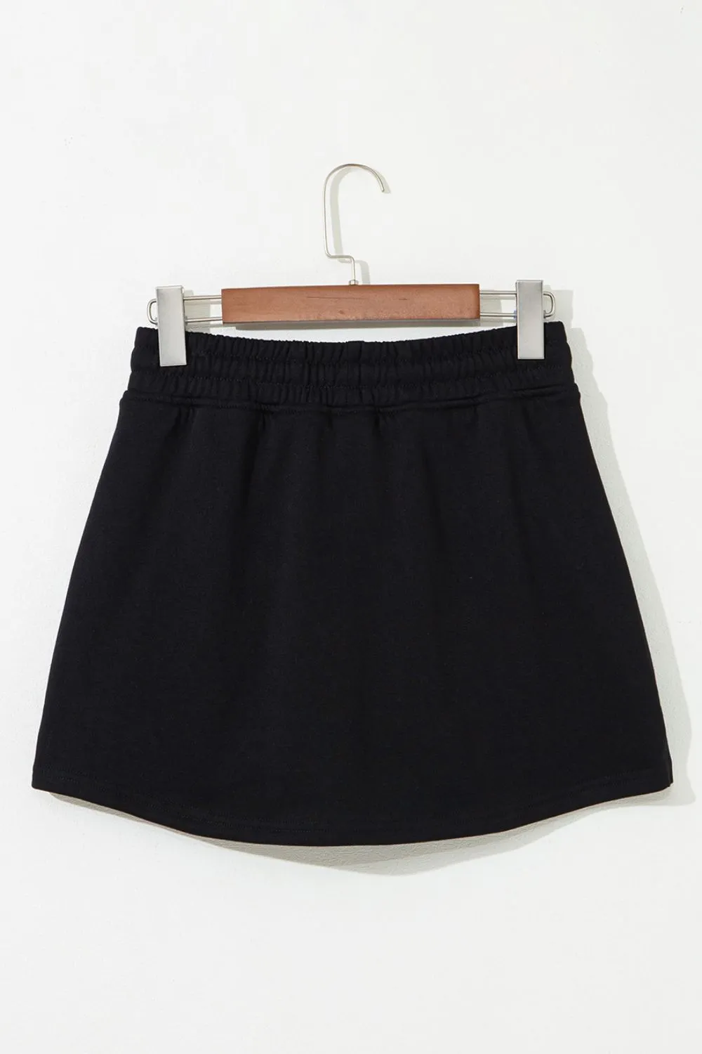 Everyday Drawstring Wrap Front Skirt