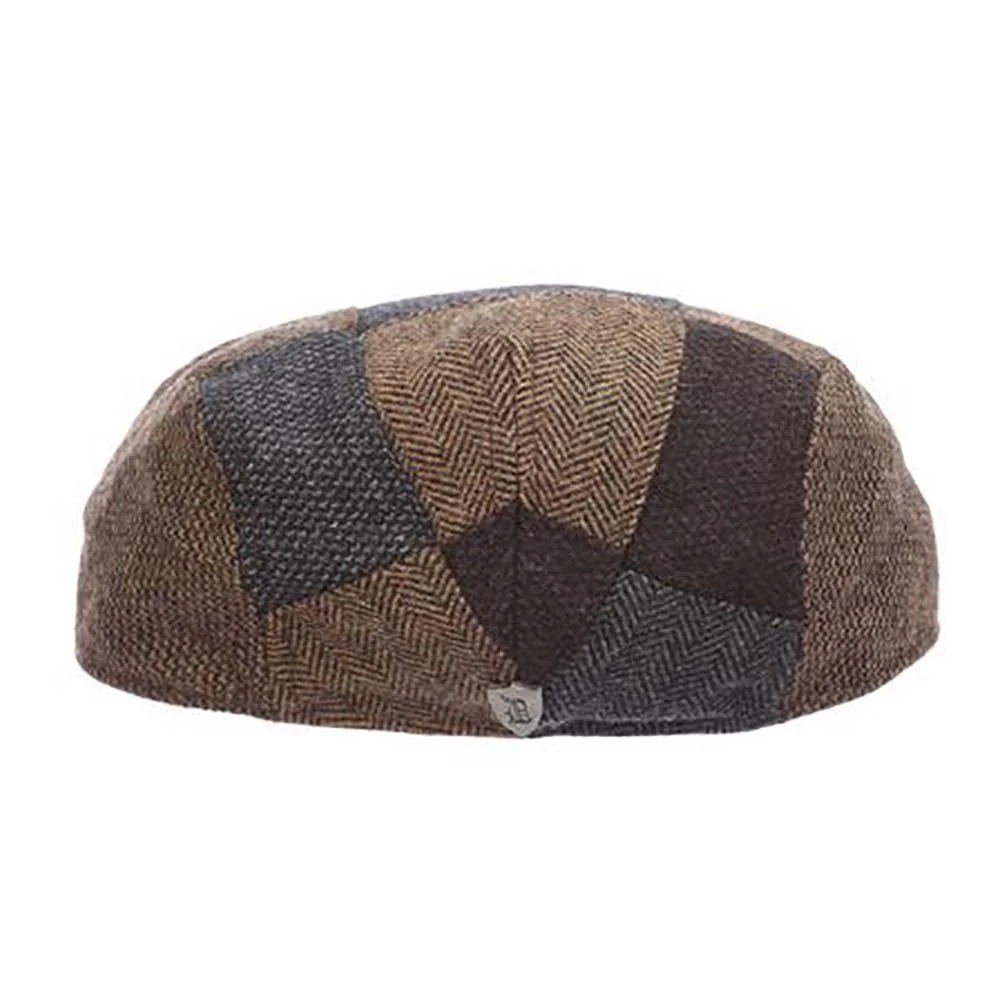 Flipper Tweed Patchwork Flat Cap