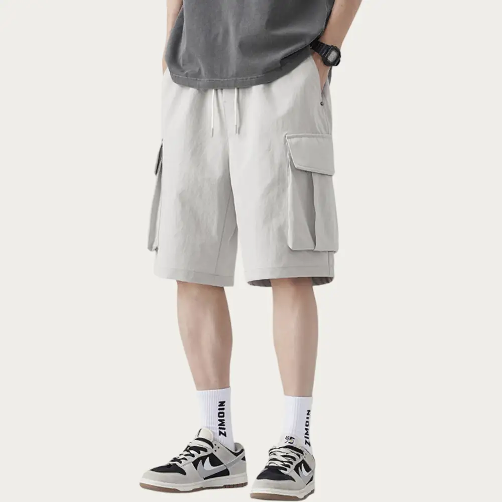 Drawstring Pocketed Lightweight Men's Casual Shorts