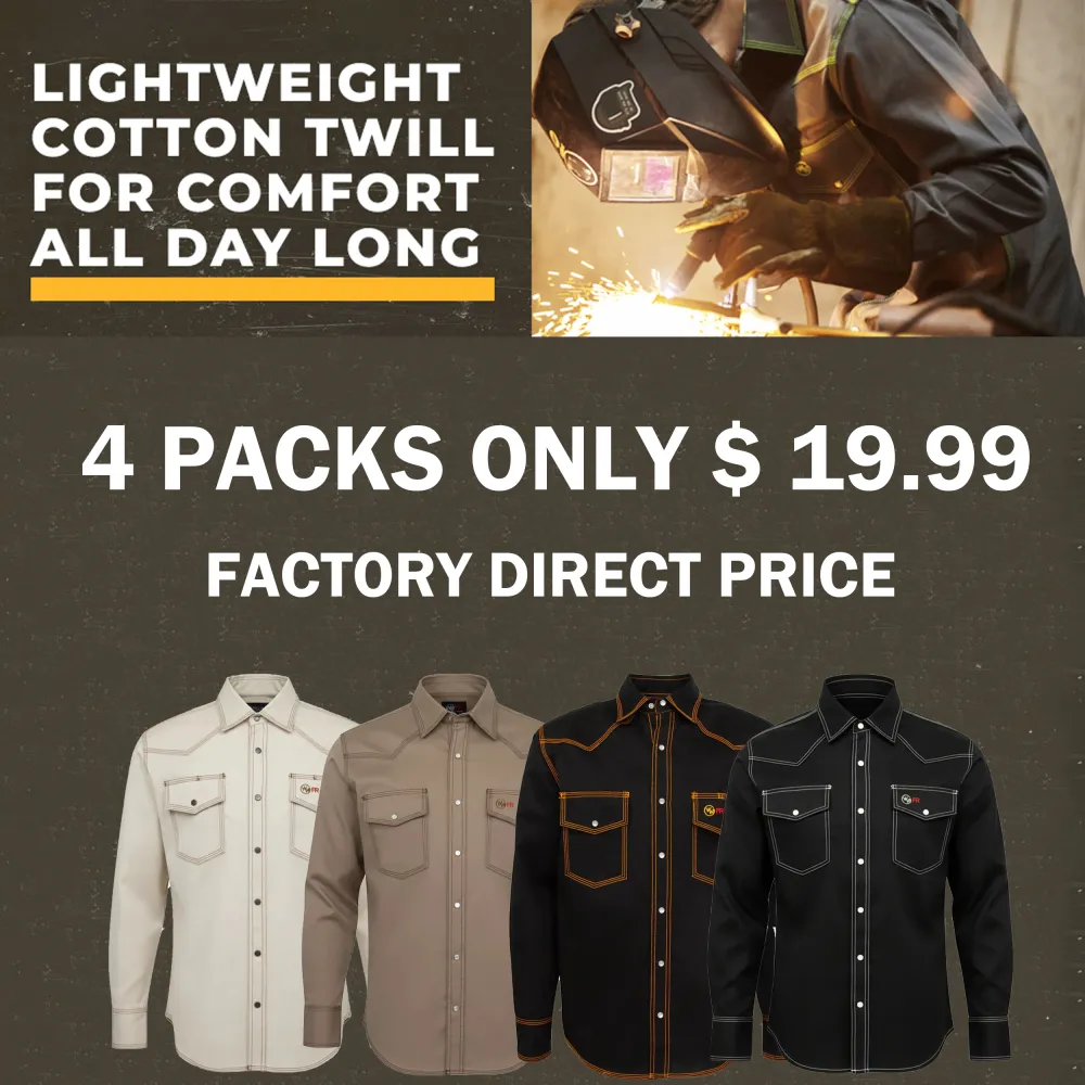 🔥𝗛𝗢𝗧 𝗦𝗔𝗟𝗘 - Men's FR Classic Western Welding Shirt