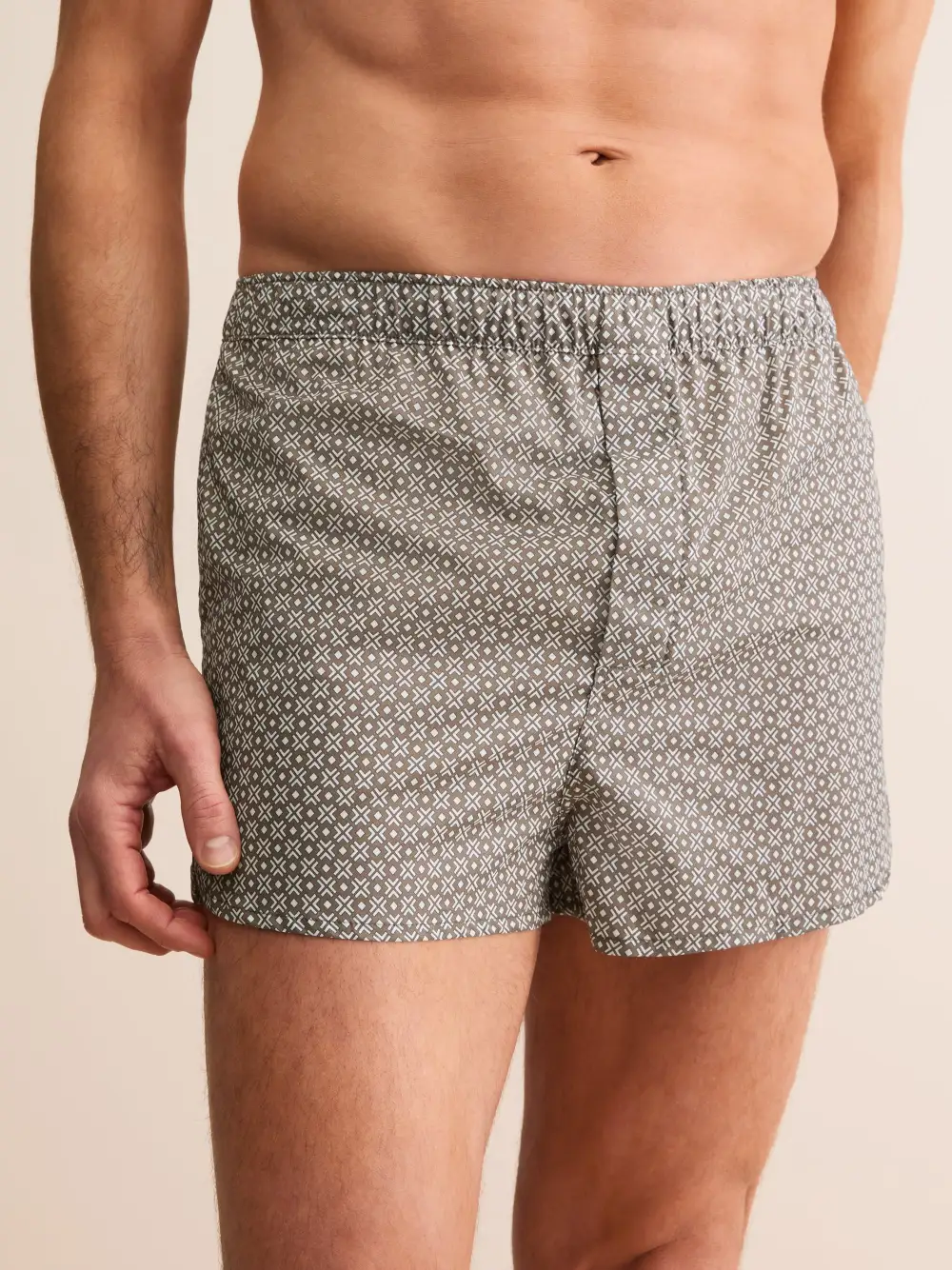 Modern Fit Cotton Geometric Boxers
