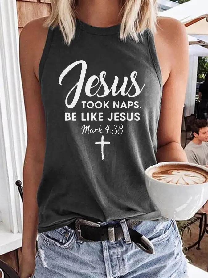 Women's Jesus Took Naps Be Like Jesus Tank Top