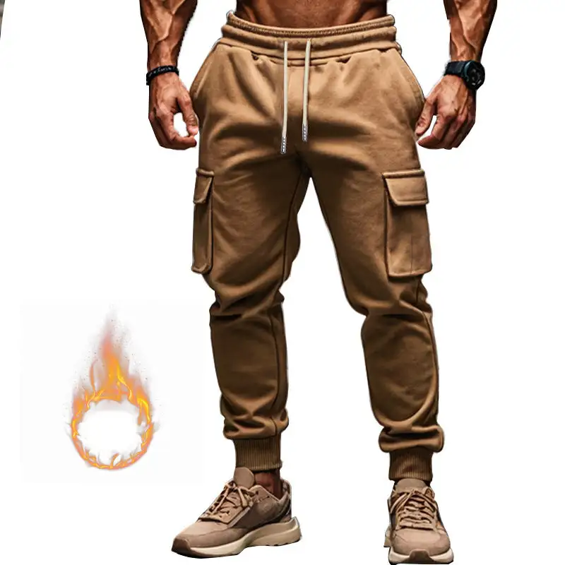 Men's o Thermo Cargo Pants Waistband Pockets Cargo Pants