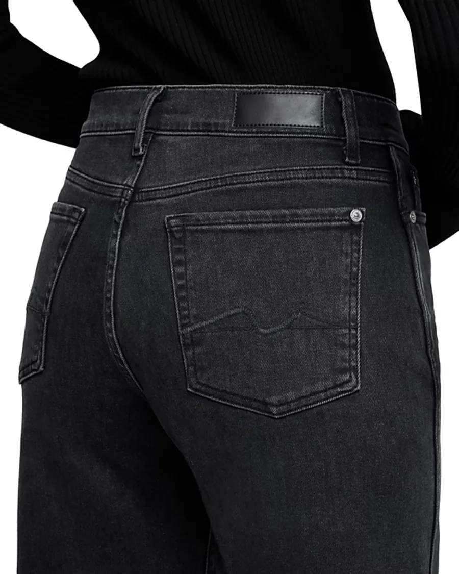 Black Daily Wide Leg Jeans