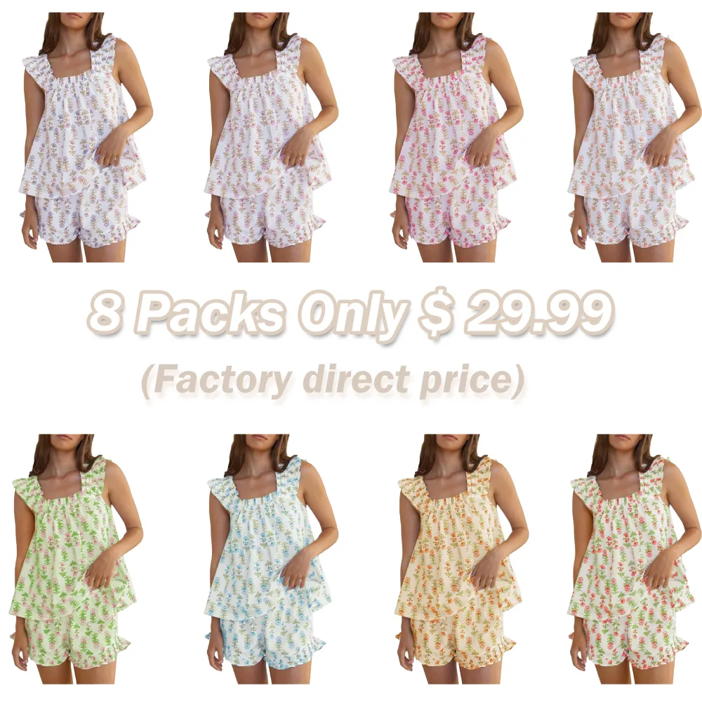 🌸 Women’s Floral Print Pajama Set – Soft, Sweet & Perfect for Lounging