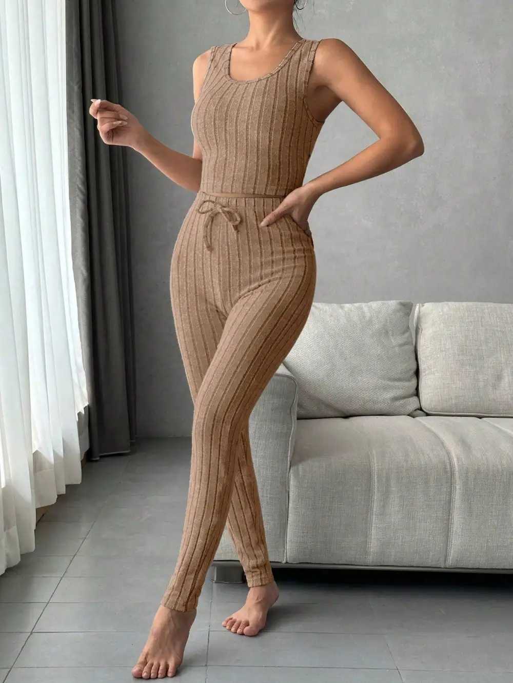 Scoop Neck Lounge Sleepwear Set