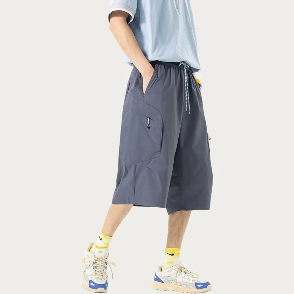 Refined Drawstring Pocketed Lightweight Men's Athletic Shorts