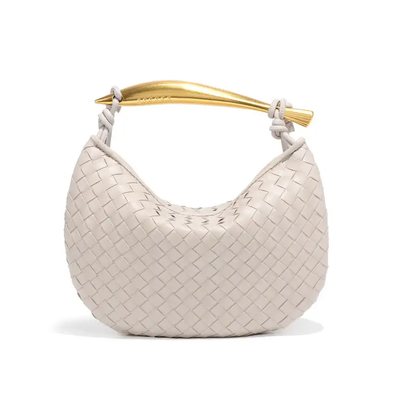 Handwoven Solid Dumpling Bag Casual Tote