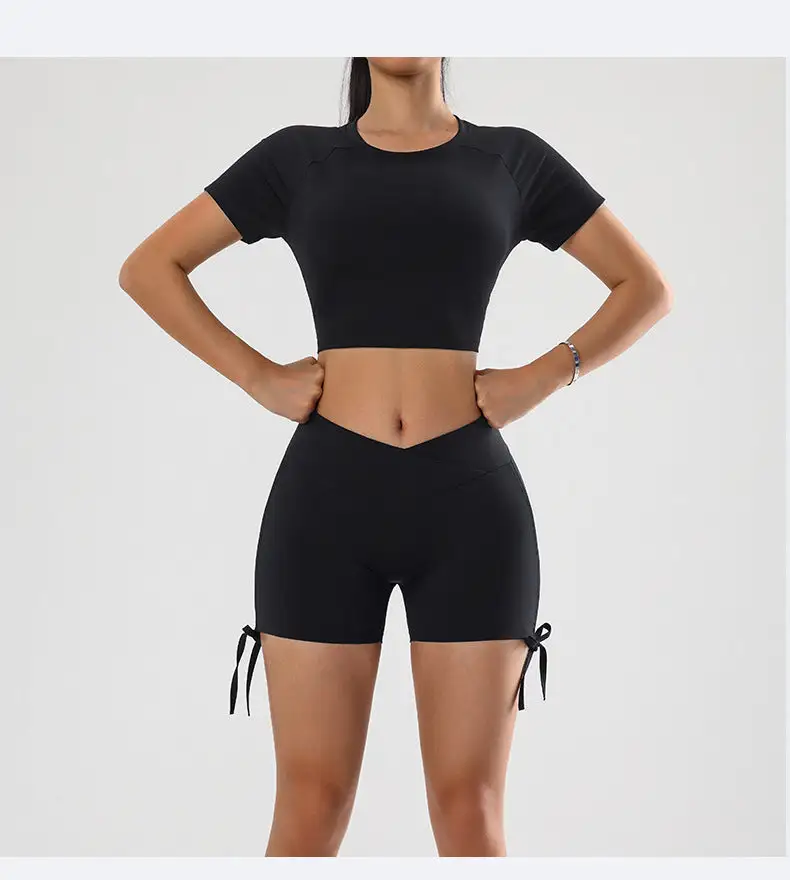 Yoga Top and Shorts Active Set