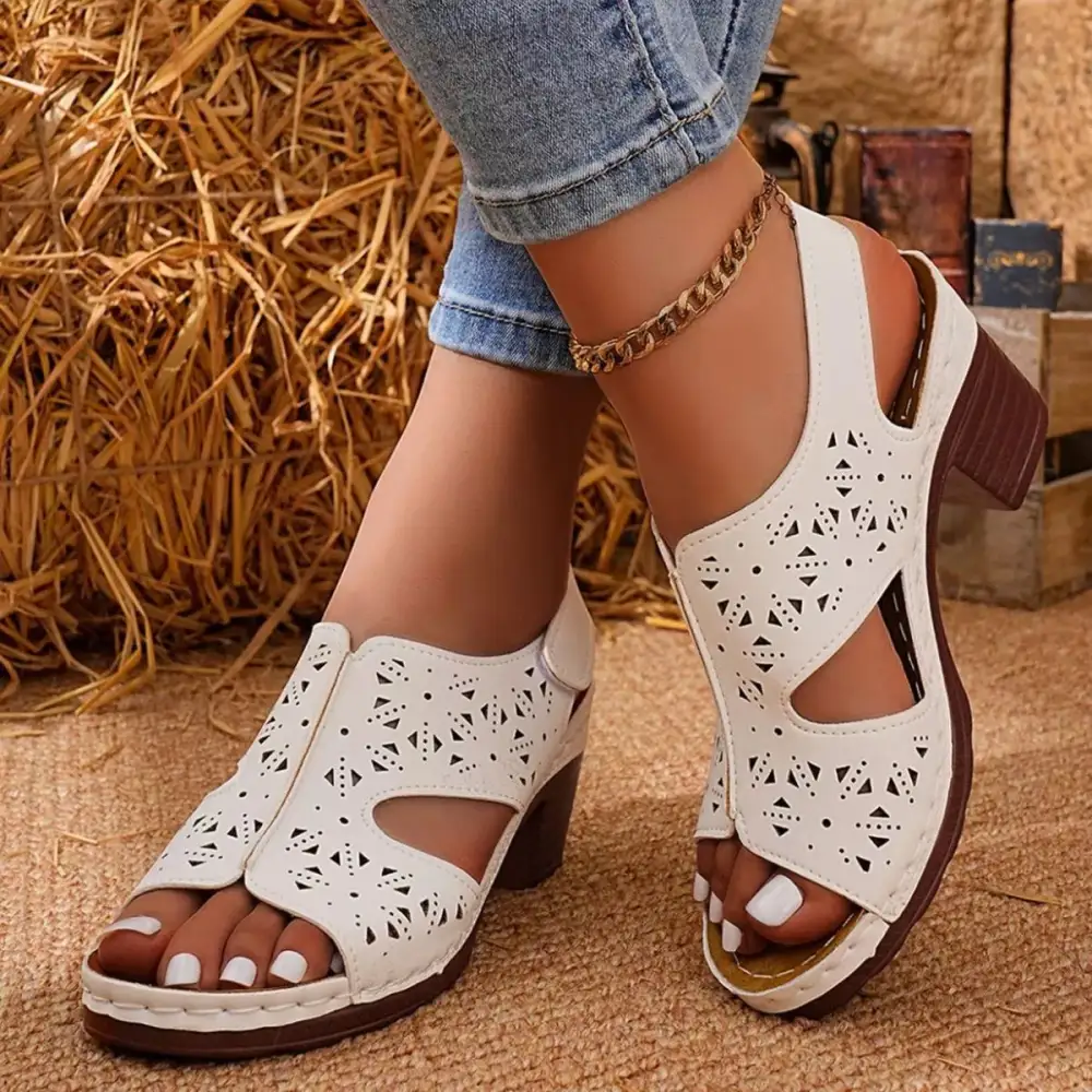 Refined Refined Refined Refined Refined Distinctive Everyday Open Toe Block Heel Sandals