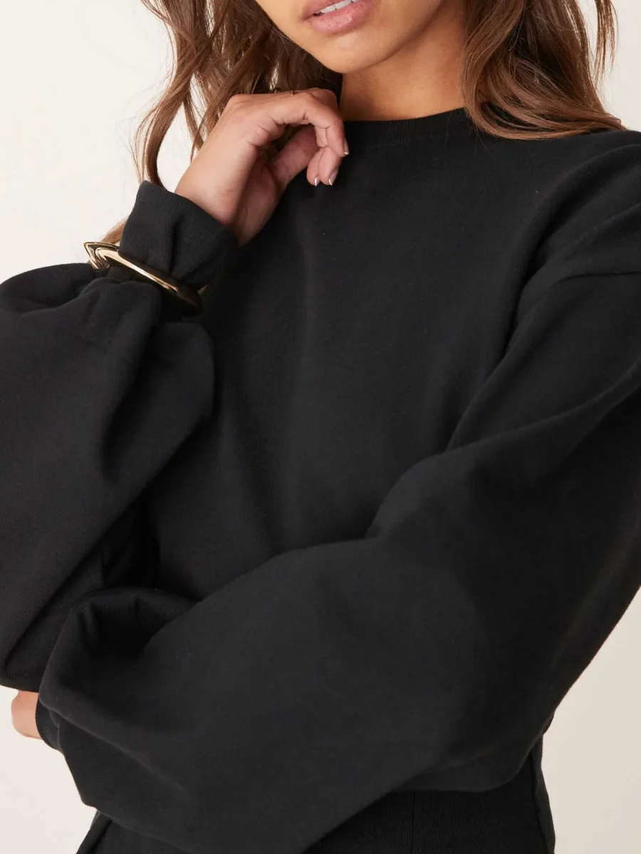 Round Neck Long Sleeve Dress