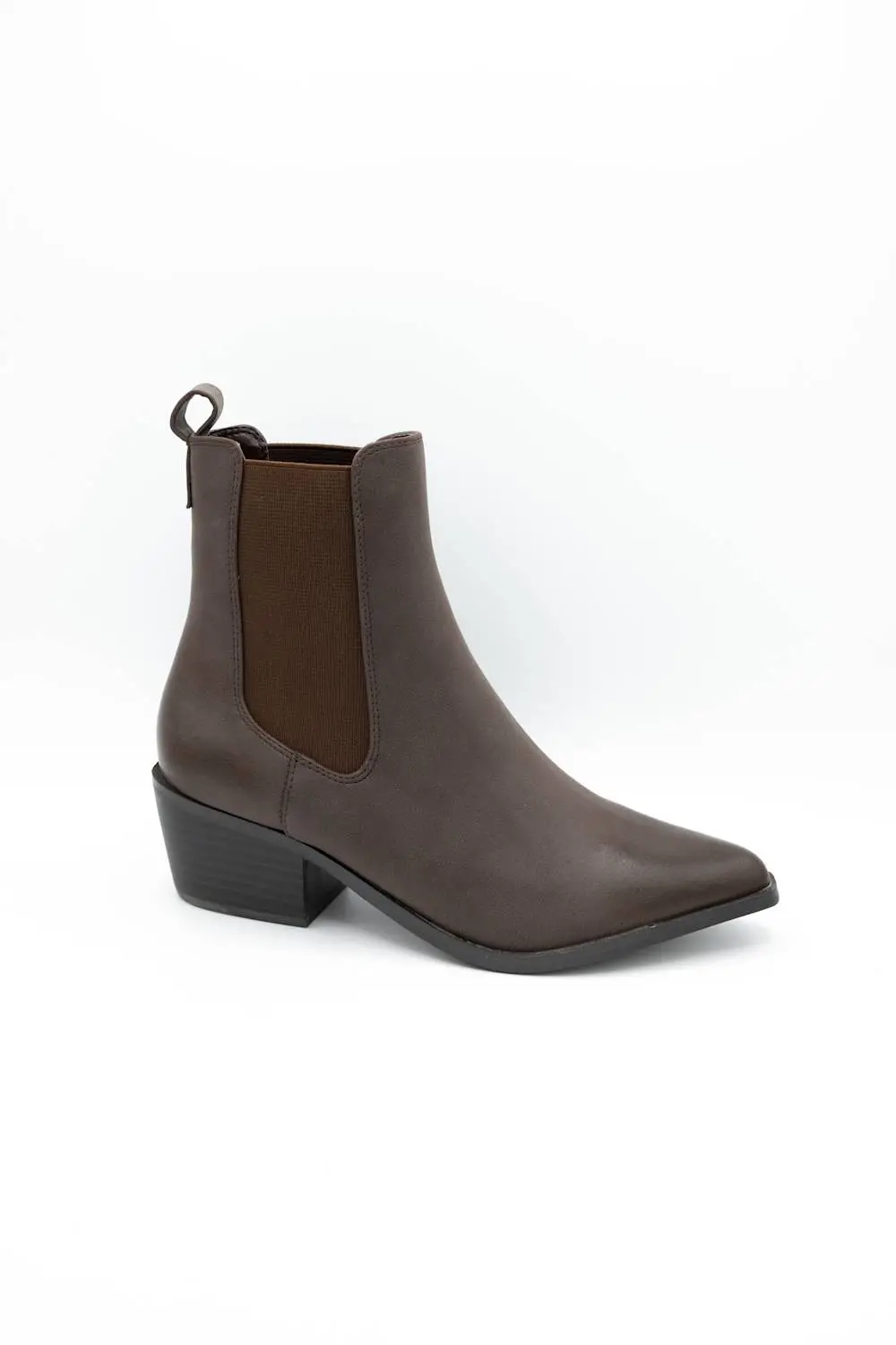 Classic Chelsea Leather Pointed Toe Ankle Bootie