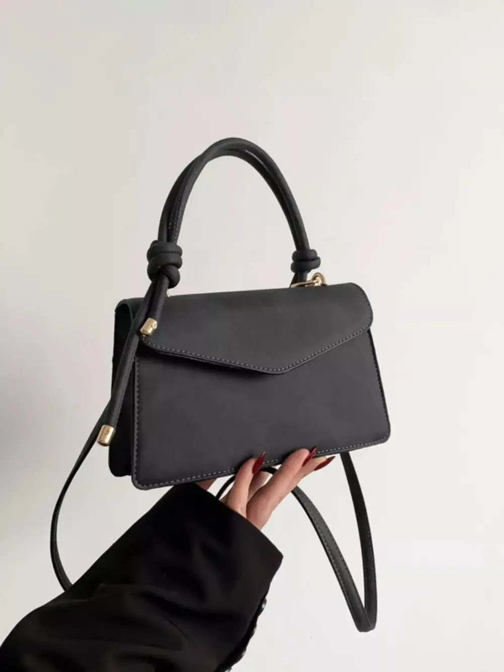 Flap Crossbody Bag with Top Handle