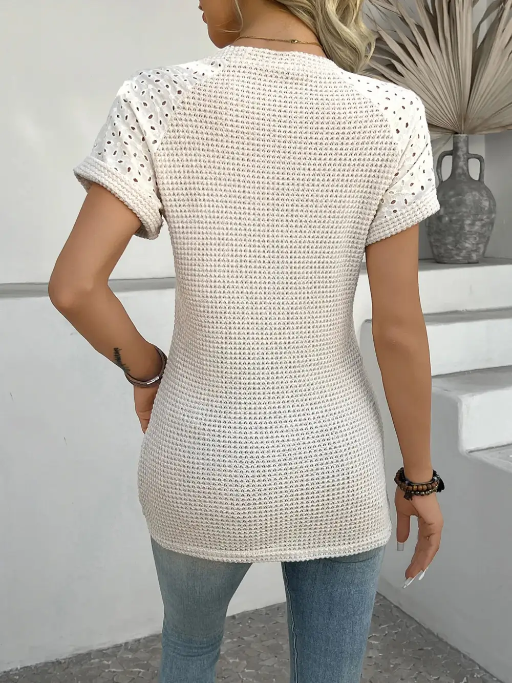 Tailored Short-Sleeve Knit T-Shirt