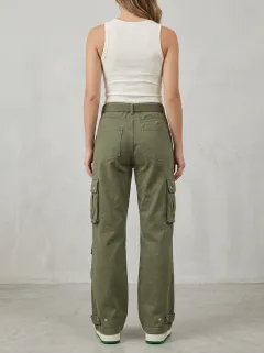 Signature Multi Pocket Tactical Style Finish Women's Multi Pocket Cargo Pants