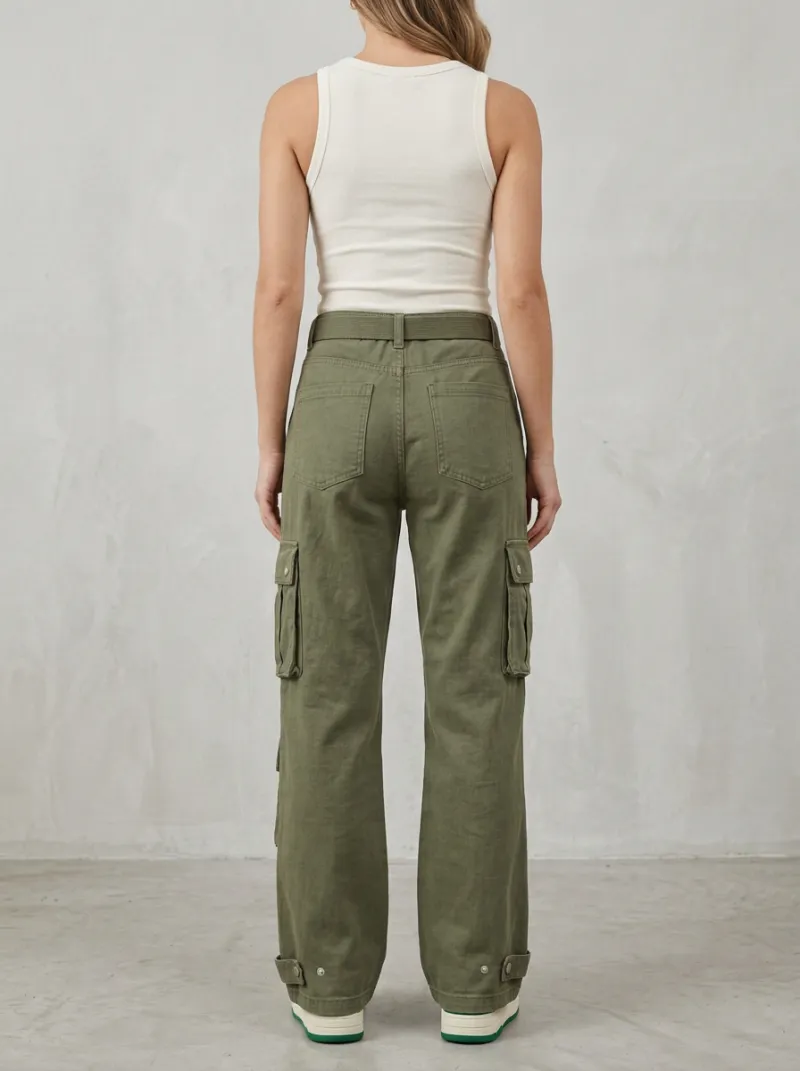 Signature Multi Pocket Tactical Style Finish Women's Multi Pocket Cargo Pants