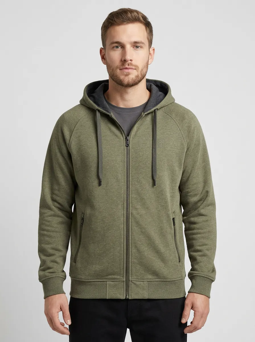 Modern Minimalist Zip-Up Design Men's Sport Jacket