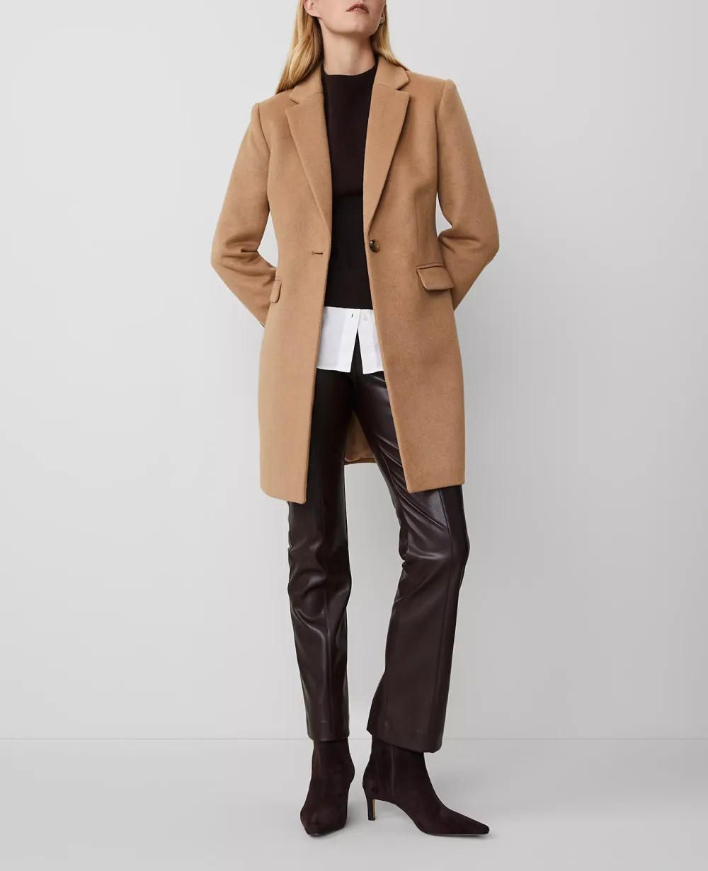 Plain Long Sleeve Coat