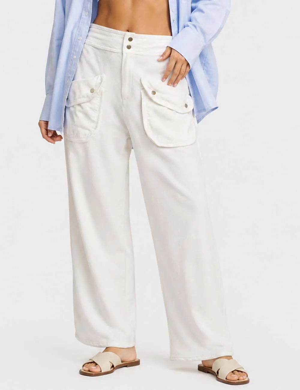 Pockets Pants Wide Leg Sweatpants