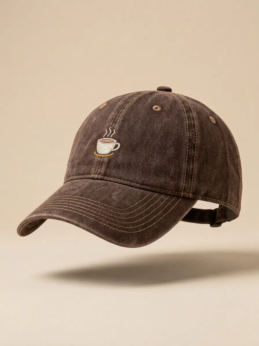 Modern Coffee-Lover Embroidered Unisex Baseball Cap