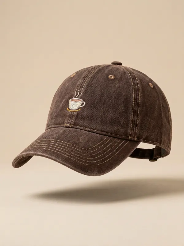 Modern Coffee-Lover Embroidered Unisex Baseball Cap