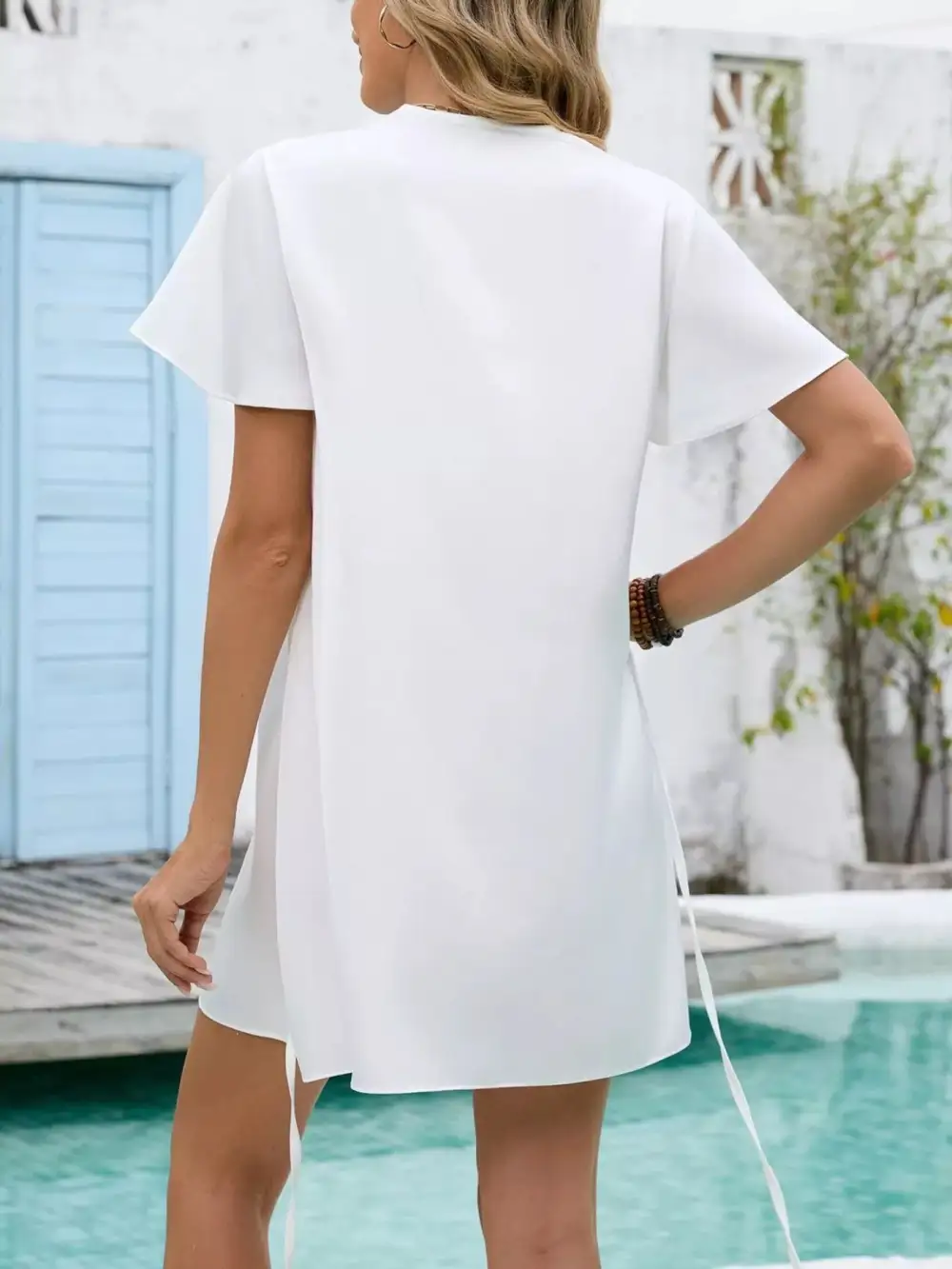 Flutter Sleeve Mini Dress