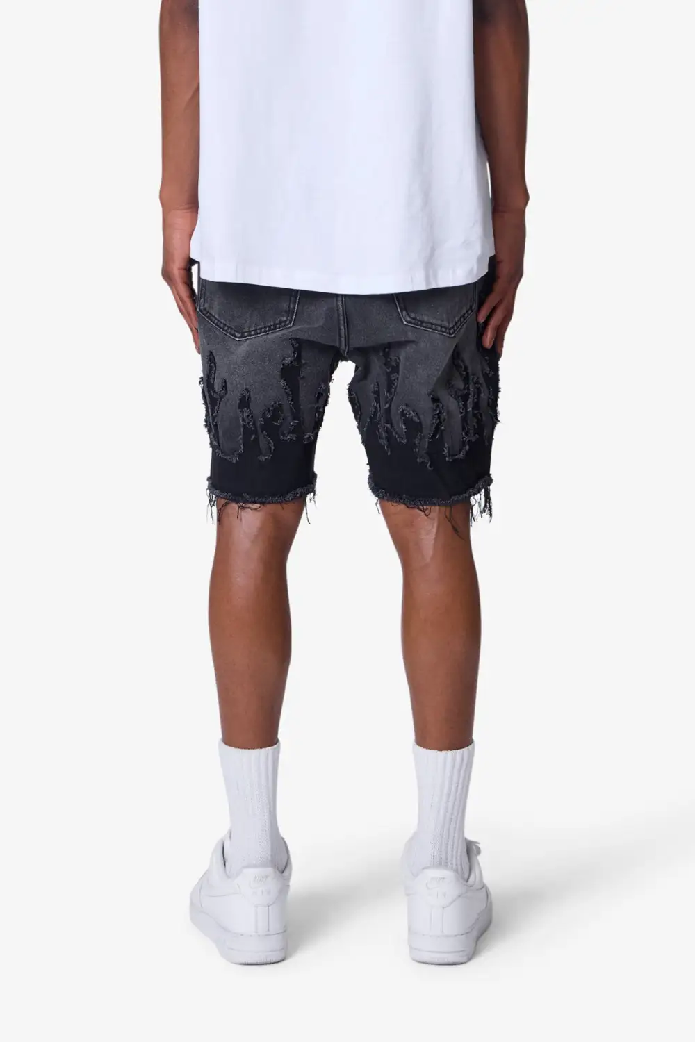 Flame Denim Shorts