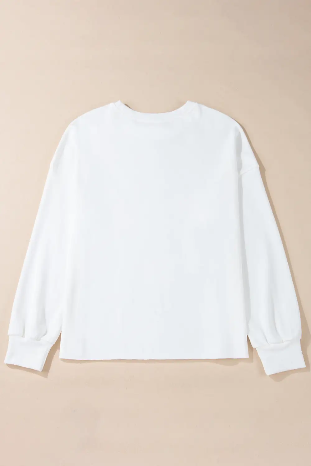 Relaxed Bow Accent Drop Shoulder Sweatshirt